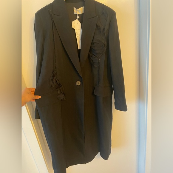 Peacoat with Rose Detailing - Picture 5 of 6
